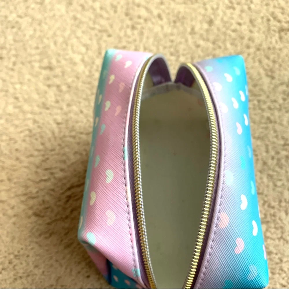 Beautiful Colorful Cosmetic Makeup Bag Case Pouch with Hearts
